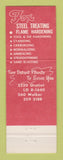 Matchbook Cover - Fox Steel Treating Detroit MI WEAR