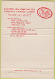 Matchbook Cover - Pacific IBM Employees Credit Union San Jose CA 40 Strike