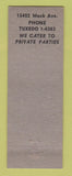 Matchbook Cover - Louise and Joe Restaurant Detroit MI