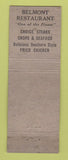 Matchbook Cover - Belmont Restaurant Atlanta GA
