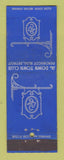 Matchbook Cover - The Down Town Club Detroit MI