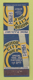 Matchbook Cover - Motor City Tool Detroit MI Standard Match