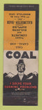 Matchbook Cover - Kallmerten Baer Coal Mansfield OH