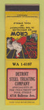 Matchbook Cover - Detroit Steel Treating MI