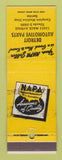 Matchbook Cover - Napa Auto Parts Detroit MI WEAR