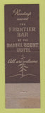 Matchbook Cover - Daniel Boone Hotel Reading PA