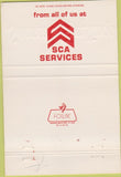 Matchbook Cover - Military SCA Services 40 Strike