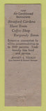 Matchbook Cover - Bellevue Stratford Hotel Philadelphia PA
