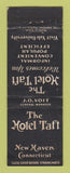 Matchbook Cover - Hotel Taft New Haven CT