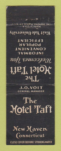 Matchbook Cover - Hotel Taft New Haven CT