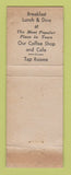 Matchbook Cover - Hotel Taft New Haven CT