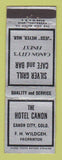 Matchbook Cover - Hotel Canon City Colorado Silver Grill