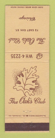 Matchbook Cover - The Oak's Club Chicago IL