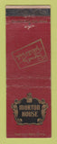 Matchbook Cover - Morton House Grand Rapids MI WORN