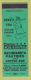 Matchbook Cover - Neuman's Pastries Coffee Bar Port Huron MI WEAR