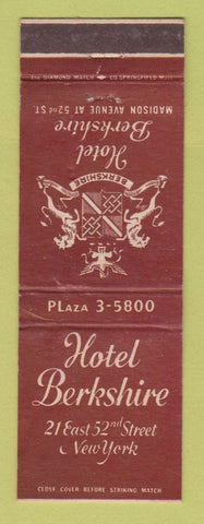 Matchbook Cover - Hotel Berkshire New York City WEAR