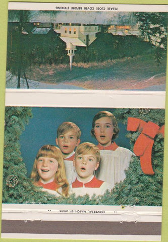 Matchbook Cover - Barre Trust Bank PA Christmas 40 Strike