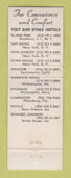 Matchbook Cover - The Warwick Hotel Philadelphia PA