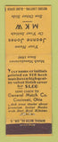 Matchbook Cover - General Match Cincinnati OH monograph match offer