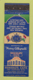 Matchbook Cover - Nebiolo's Cafe Melvindale MI WEAR