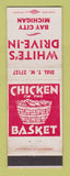 Matchbook Cover - White's Drive In Bay City MI WEAR