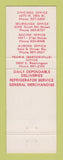 Matchbook Cover - Advance Transportation Trucking Chicago Milwaukee