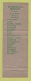 Matchbook Cover - Consolidated Freight Trucking MI Michigan
