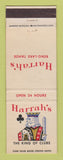 Matchbook Cover - Harrah's Casino Reno Lake Tahoe NV
