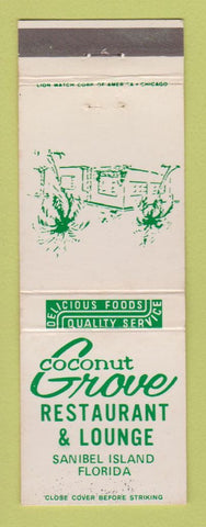Matchbook Cover - Coconut Grove Restaurant Sanibel Island FL