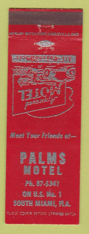 Matchbook Cover - Palms Hotel South Miami FL