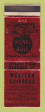 Matchbook Cover - Western Shippers Trucking Lynwood CA WEAR