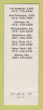 Matchbook Cover - DCI Freight Trucking Forwarding Los Angeles San Francisco CA