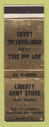 Matchbook Cover - Liberty Army Store Lawton OK WEAR