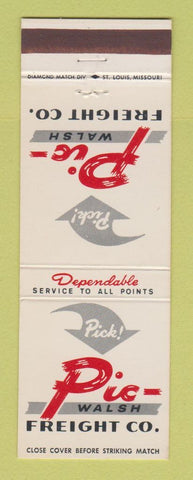 Matchbook Cover - Pic Walsh Freight Trucking