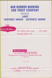 Matchbook Cover - Bar Harbor Bank  and  Trust ME 40 Strike