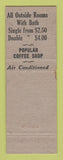 Matchbook Cover - Detroit Leland Hotel MI