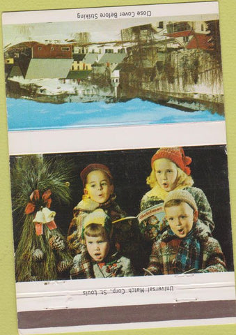 Matchbook Cover - Wabash Valley Trust Peru IN Christmas 40 Strike