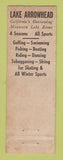 Matchbook Cover - Lake Arrowhead CA North side Tavern Lodge