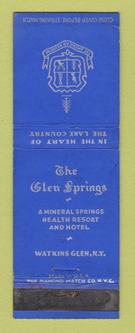 Matchbook Cover - The Glen Springs Watkins Glen NY
