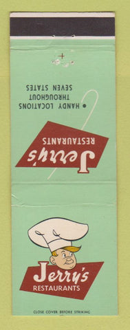 Matchbook Cover - Jerry's Restaurants CHAIN