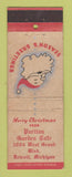 Matchbook Cover - Puritan Garden Cafe Detroit MI Christmas