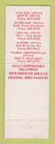 Matchbook Cover - Advance Transportation Trucking Chicago Milwaukee