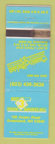Matchbook Cover - Cuzzin Richie's Restaurant Greenland NH WEAR