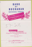 Matchbook Cover - Bank Of Buchanan VA Christmas 40 Strike