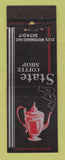 Matchbook Cover - State Coffee Shop Detroit MI WEAR