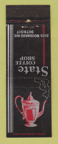 Matchbook Cover - State Coffee Shop Detroit MI WEAR