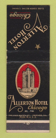 Matchbook Cover - Allerton Hotel Chicago IL