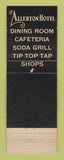 Matchbook Cover - Allerton Hotel Chicago IL