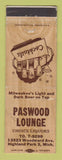 Matchbook Cover - Paswood Lounge Highland Park MI WEAR