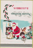 Matchbook Cover - H  and  H Lumber no town Christmas Santa 40 Strike